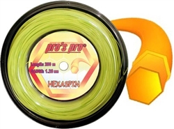 Reel Lime 1.20mm Pro's Pro Hexaspin Twist Tennis String 660ft 200m 