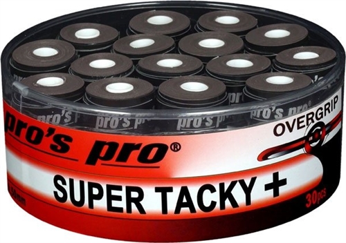 Suggerimento 20er Pack pros Pro Super Tacky PLUS nastro Grip Nero Overgrip 0,5mm 