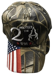 Protect The 2A Flag On Bill Cap